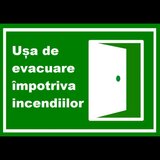 Placuta pentru usa de evacuare impotriva incendiilor