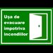Placuta pentru usa de evacuare impotriva incendiilor